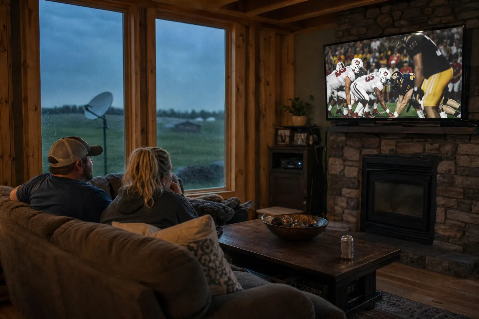 Select the best satellite TV provider for rural sports